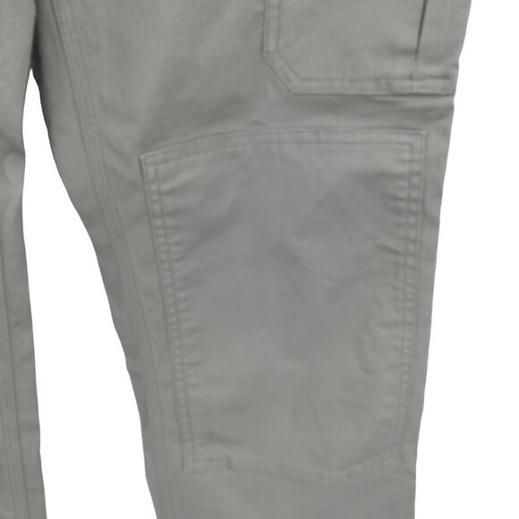 Duluth Trading Khaki Flat Front Cargo Pants Size 12 x 29 Tan Canvas Workwear - Picture 4 of 12